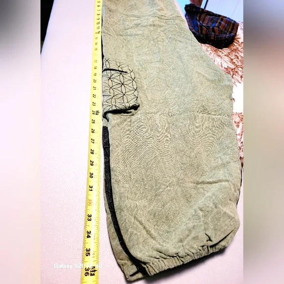 Green and Black Boho Joggers | Kiara Outer Banks - Picture 4 of 6